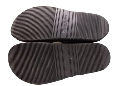 【Organic handloom GUNA ブラック】メリージェーンタイプのストラップシューズ